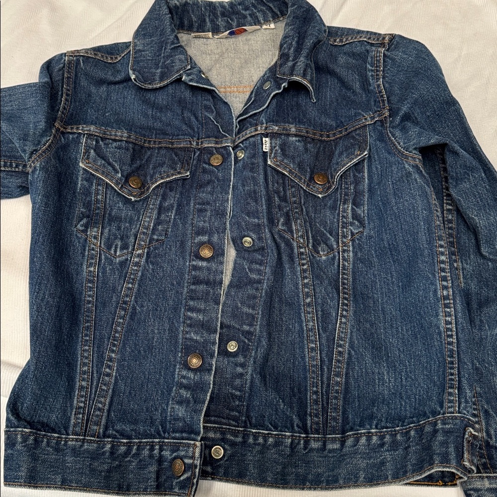 Levi's Indigo and White Denim